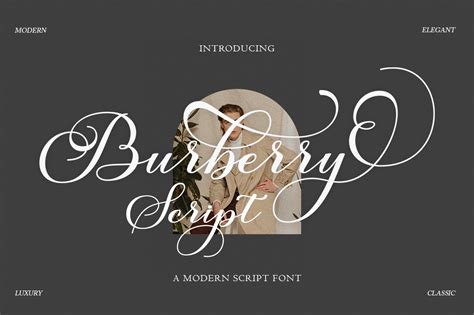 Burberry script font